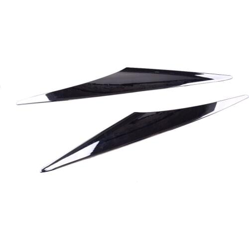 Chrome 2pcs ABS Front Fog Light Lamp Eyebrow Cover Trim Fit For Chevrolet Equinox 2018 2019 2020