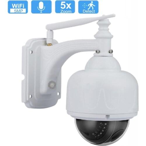 5MP HD PTZ Wifi Camera Outdoor Ai Human Detect Auto Tracking Audio WiFi 5X Zoom H.265 1080P Night Vision Network CCTV IP Camera