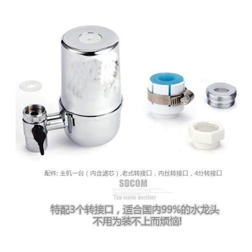 Qualified 7 layer faucet purifier water filter ceramic cartridge activated carbon chrome plated plastic housing