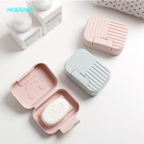 Soap Box With Lid Sealed Travel Portable Soap Box Home Bathroom Soap Storage Box