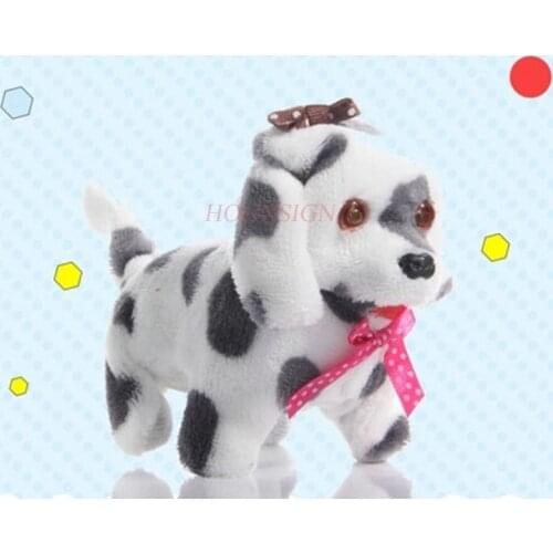 Soft doll Electric Dog Eyes Shine Sing A Song To Walk Childrens Toys Pet Plush Doll Soft Educational Diy Toy Movie & Tv Girls
