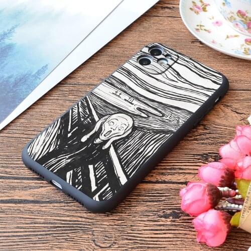 For iPhone Edward And Kim Print Soft Matt Apple iPhone Case