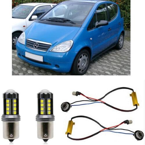 Fog lamps for MERCEDES-BENZ A-CLASS A-Klasse W168 Stop lamp Reverse Back up bulb Front Rear Turn Signal error free 2pc