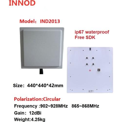 Rfid cycling bike marathon racing timing system 12dbi gain uhf flat panel rfid antenna linear polarization