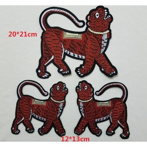 Sale Free Ship Embroidered Animal Patch Unicorn Tiger Applique Patch for Clothes Patches Z136