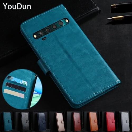 Luxury Leather Flip Book style Case For TCL 10 Pro Wallet Stand card holder Case For tcl 10 pro 10pro Phone Protective Coque