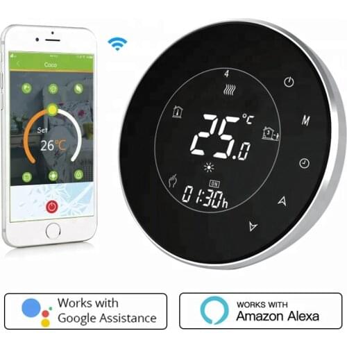 BHT-6000-GBLW WIFI Smart Wireless Thermostat Underfloor Heating Floor System Works with Alexa Google Home 16A