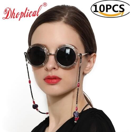 10pcs eyeglasses chain sunglasses reading glasses cord eyewear hold for lady free shipping wholesale by dhoptical B065