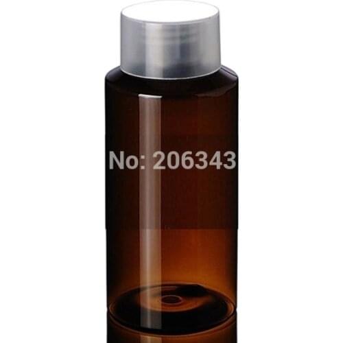 150ML BROWN PET bottle or bottle plastic bottle with big plastic lid used for cosmetic