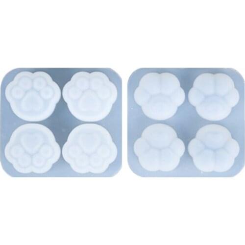 4-Cavity Cats Claw Pendant Earrings Crystal Epoxy Resin Mold Keychain Silicone Mould DIY Crafts Jewelry Casting Tool