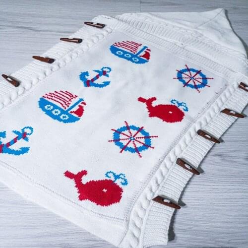 Bebek battaniye yenidoğan örgü kundak süper yumuşak ve sıcak uyku tulumu bebek arabası zarf battaniye