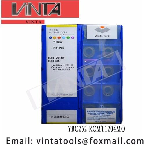 Free shipping high quality 10pcs/lots YBC252 YBD102 RCMT1204MO cnc carbide milling inserts