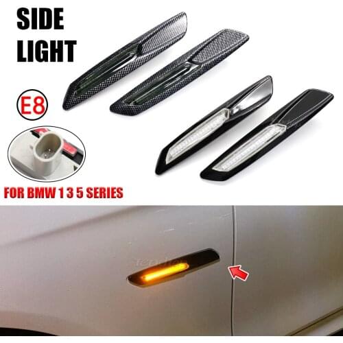For BMW 1 3 5 Series F30 E90 E91 E92 E93 E46 E60 E61 E81 E82 E87 E88 Amber LED Car Front Side Fender Blinker Lights Flashing