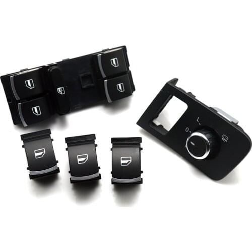 2017 HOT Chrome High quality Mirror switch window switch for VW Volkswagen Touran 2003-2015 Caddy 5ND959857 1TD959565A 5ND959855