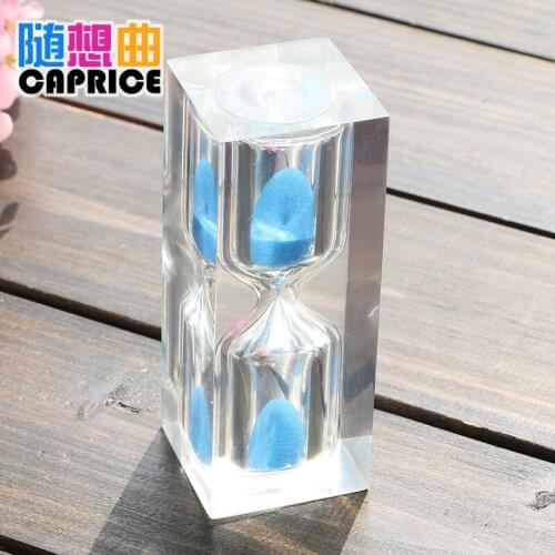 The crystal ornaments jewelry ornaments small children brushing timer 10/15 minutes safety anti falling