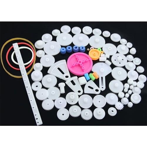 HX5D Common 85 Kinds Plastic Gear Rack Pulley Belt Worm Gear Single Double Gear Teeth