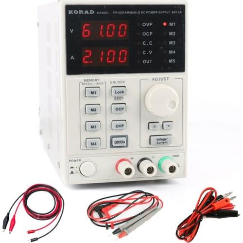 KA6002D Precision Adjustable Digital Programmable DC Power Supply Laboratory Power Supply 60V 2A 4Ps MA For Scientifi Research