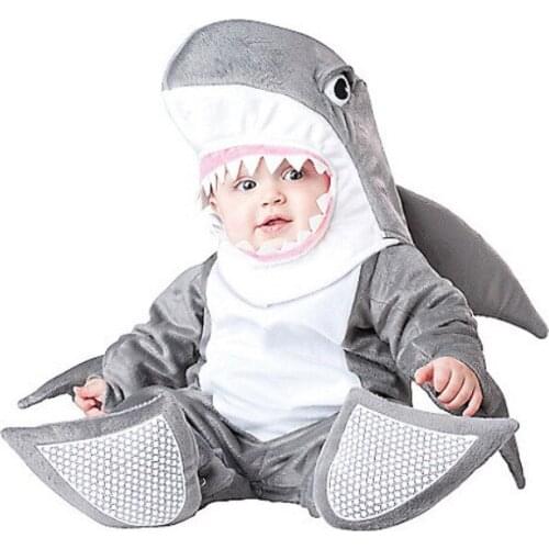 Baby Halloween Party Autumn Christmas Romper Animals Clothes Kids Cosplay Shark Costume Rompers Children Animal Clothing