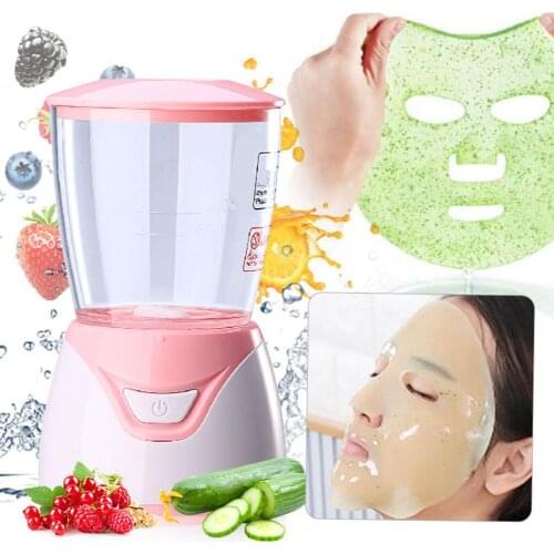 Face Mask Maker Machine Facial Treatment DIY Auto Fruit Natural Vegetable Collagen Home Use Beauty with 1 Pairs Eye Patch Molds