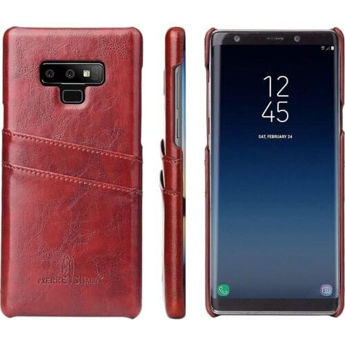 Oil-wax Leather Back Cover Case for Samsung Galaxy Note 9 8 5 10 Plus Brand Original with Card Slots Luxury Fundas
