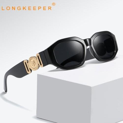 New Small Square Sunglasses Men Women Trendy Square Sun Glasses Personality Street Shooting Eyeglasses Retro Rectangle Eyewear