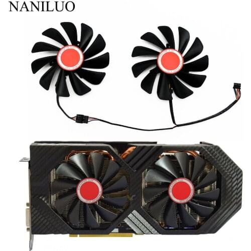 2pcs/set FDC10U12S9-C CF1010U12S 95mm Alternative RX590 GPU Video Card Cooler fan For XFX RX 590/580 VGA Video Card Cooling