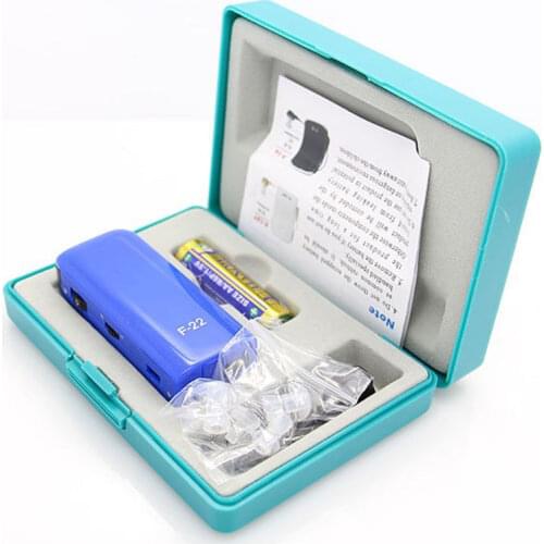 Personal AXON F-22 Wired Volume Adjustable Voice Sound Amplifier Best Deaf Hearing Aid w/ Belt Clip Ear Care Health Products