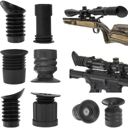 Hunting Riflescope Rubber Eyeshade Scalability Sight Eyeguard Tactical Optics Sight Eye Protector Cover Gun Accessary