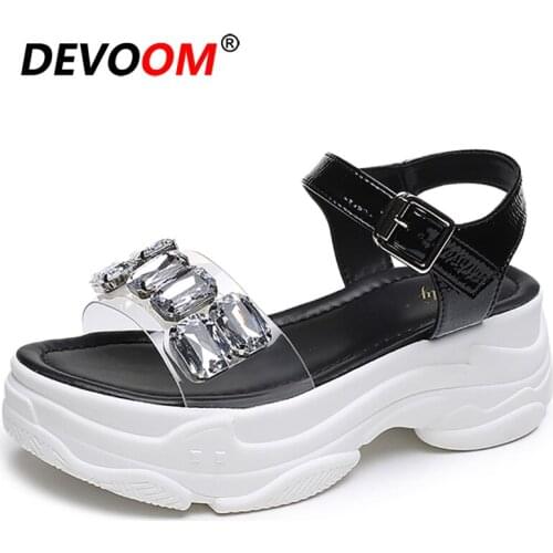Glitter Sandals Women Platform Sandals Womens Sandals Flat Comfortable Hook Loop Summer Shoes Woman Casual Sandalias Mujer 2020