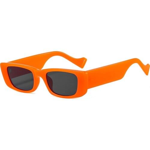 Veshion Retro Sunglasses Women Vintage Green Orange Sun Glasses Women/Men Luxury Brand Small Trendy Narrow UV Travel Eyewear