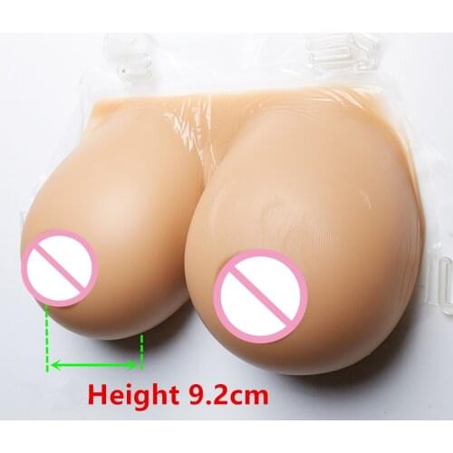 Suntan Hot Sexy silicone breast Super fake breasts falsies CD drag breast 2400g/pair F cup Wear breast drag directly