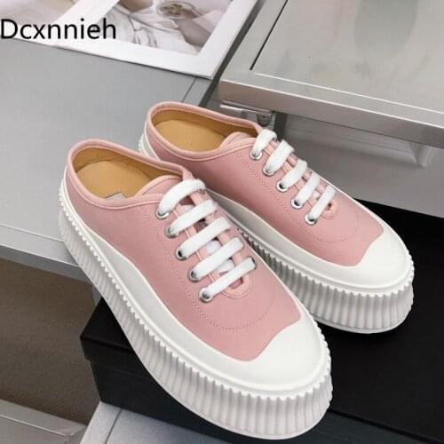 Women Shoes White Woman Shoes Mujer Pisos Shoes Round Toe Summer Zapatos De Mujer Zapatos Genuine Leather Casual shoes