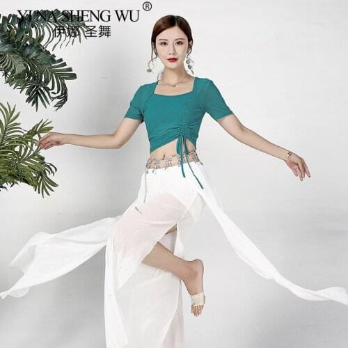Belly Dance Costume Set Professional Top&Wide Leg Pants Indian Dress Lady Belly Dancing Dance Wear Practice&Performance Costume