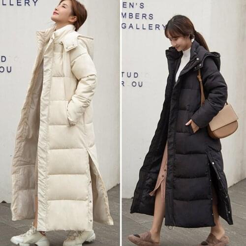 Maternity Winter Coat Long Windbreaker Thick Women Pregnant Warm Outwear Hoodie Parkas Plus Size Maternity Zipper Down Coat