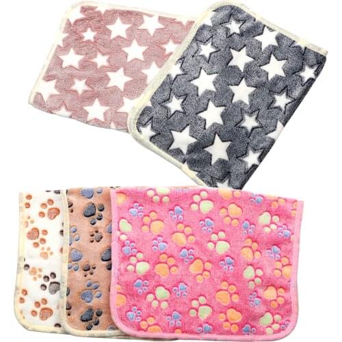Pet Supplies Pet Soft Fleece Pad Home Rug Keep Warm Sleeping Cover For Puppy Dog Cat Sofa Cushion Pet Blanket Dog Bed Mats
