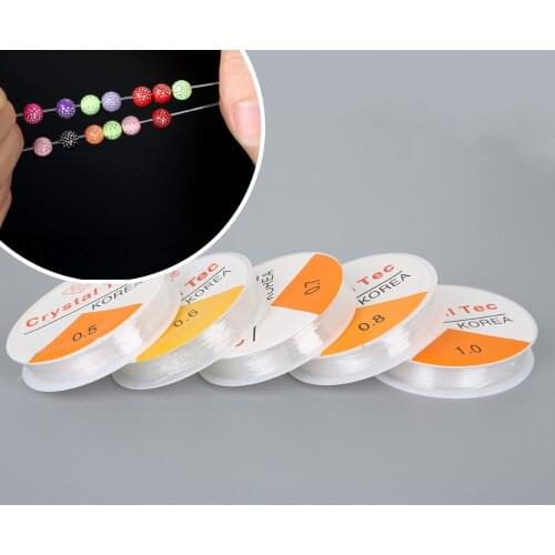 0.5/0.6/0.7/0.8/1mm Crystal Stretchy Elastic Line Beading Wire For DIY Bracelet Necklace Jewelry Making String Cord
