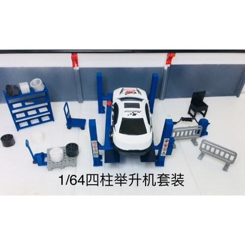 1:64 Scale 3D Printing Garage Scene Parking Space Scene Basement Scene Car Model Scene Model Repair Kit