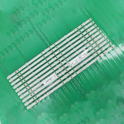 1set=10pcs LED Strip 5 Lamp for BAIRD 55"TV TI5510DLEDDS 2W2006-DS55M7800-01 DS55M78-DS02-V01 DSBJ-WG