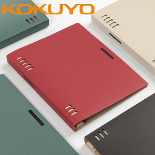 1Pcs KOKUYO WSG-RUSP12 Pure Color Loose-leaf Removable Notebook A5 B5 Daily Office and School Supplies