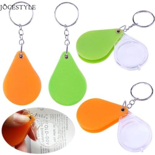 1pc Mini Jewelry Magnifier Magnifying Glass Lens Loupe10X Plastic Portable Folding Magnifier Handheld Magnifying Glass Lens
