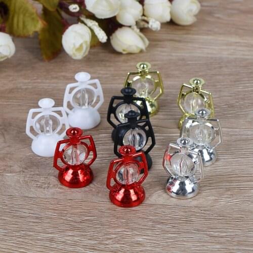 2Pcs 1:12 Retro oil lamp Dollhouse Miniature Toy Doll Food Kitchen living room Accessories dollhouse lawn lamp lighting