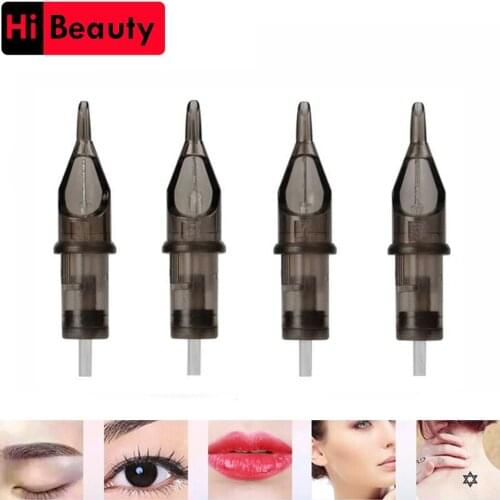 20pcs/pack Disposable Sterilized Permanent Lip Eyebrow Makeup Bayonet Tattoo Needles Cartridge RM For Germany Tattoo Machine Pen