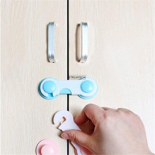 200pcs Child Safety Cabinet Lock Baby Proof Security Protector Drawer Door Cabinet Lock Plastic Protection Kids Safety Door Lock