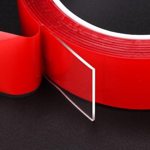 Acrylic High Strength Double Sided Self-adhesive Tape Car Sticker Waterproof Heat Resistant 12/15/18/20/25/30/35mm x 2mm 3m