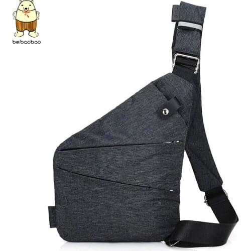 Beibaobao Brand Men Travel Business Fino Bag Holster Anti Theft Security Strap Digital Storage Chest Bags