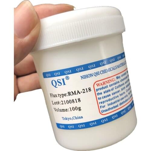 Free shipping Promotions 100g RMA-218 No-Clean BGA PCB Reballing Solder Flux Paste for SMT Welding Rework
