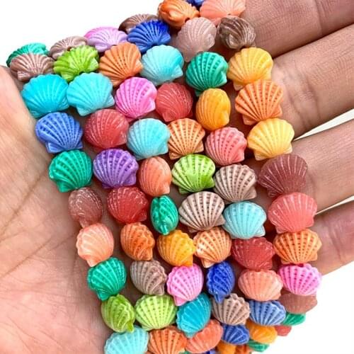 Wholesale Mix Color Loose Round Natural Shell Beads Spacer Beads For Jewelry Making DIY Bracelet Necklace Charms 12*10mm