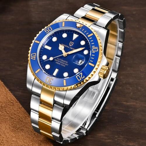 PAGANI DESIGN Mens Watch Genuine Automatic Mechanical Watch Sapphire Mirror Luxury Fashion Sports Watches Men Relogio Masculino