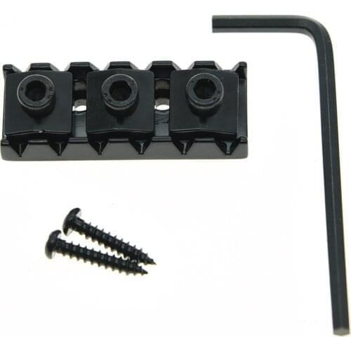 42mm Black Guitar Locking Nut Guitar String Lock Fits Electric Guitar Tremolo