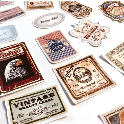 24PCSRed wine label stickers DIY scrapbooking album journal diary happy planner gift seal decorative stickers